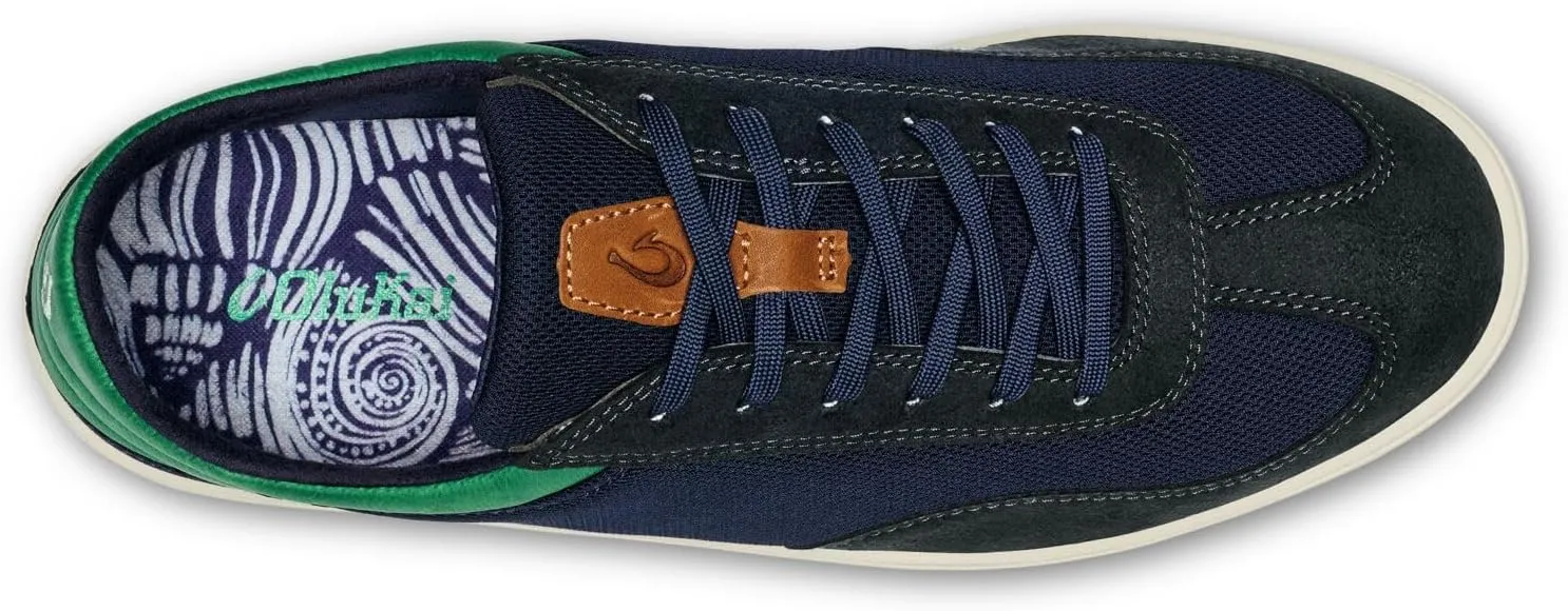OLUKAI Punini Men's Everyday Sneaker, Classic Lace-Up Design & Countoured Footbed, Comfort Fit & Wet Grip Rubber Soles, Durable & Supportive