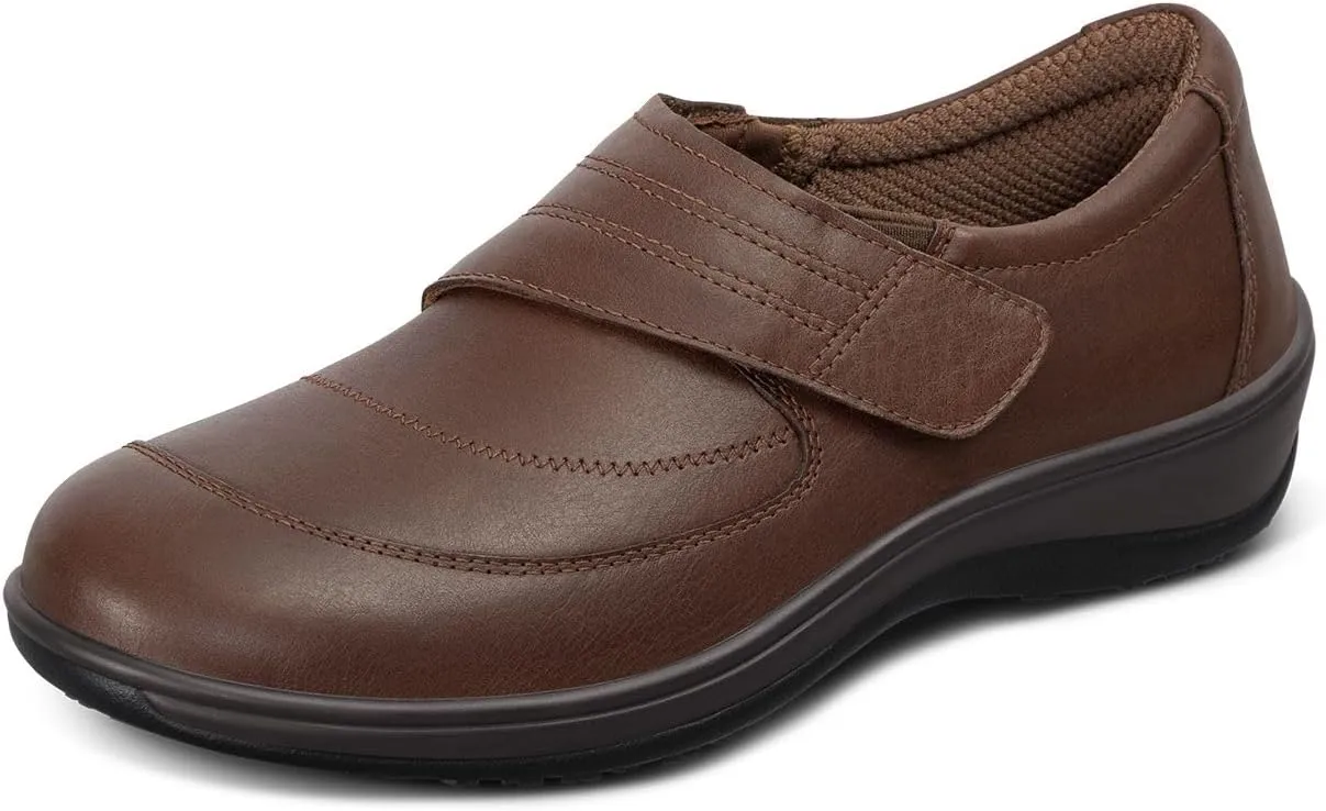 Orthofeet Women's Orthopedic Leather Emily Casual Shoes