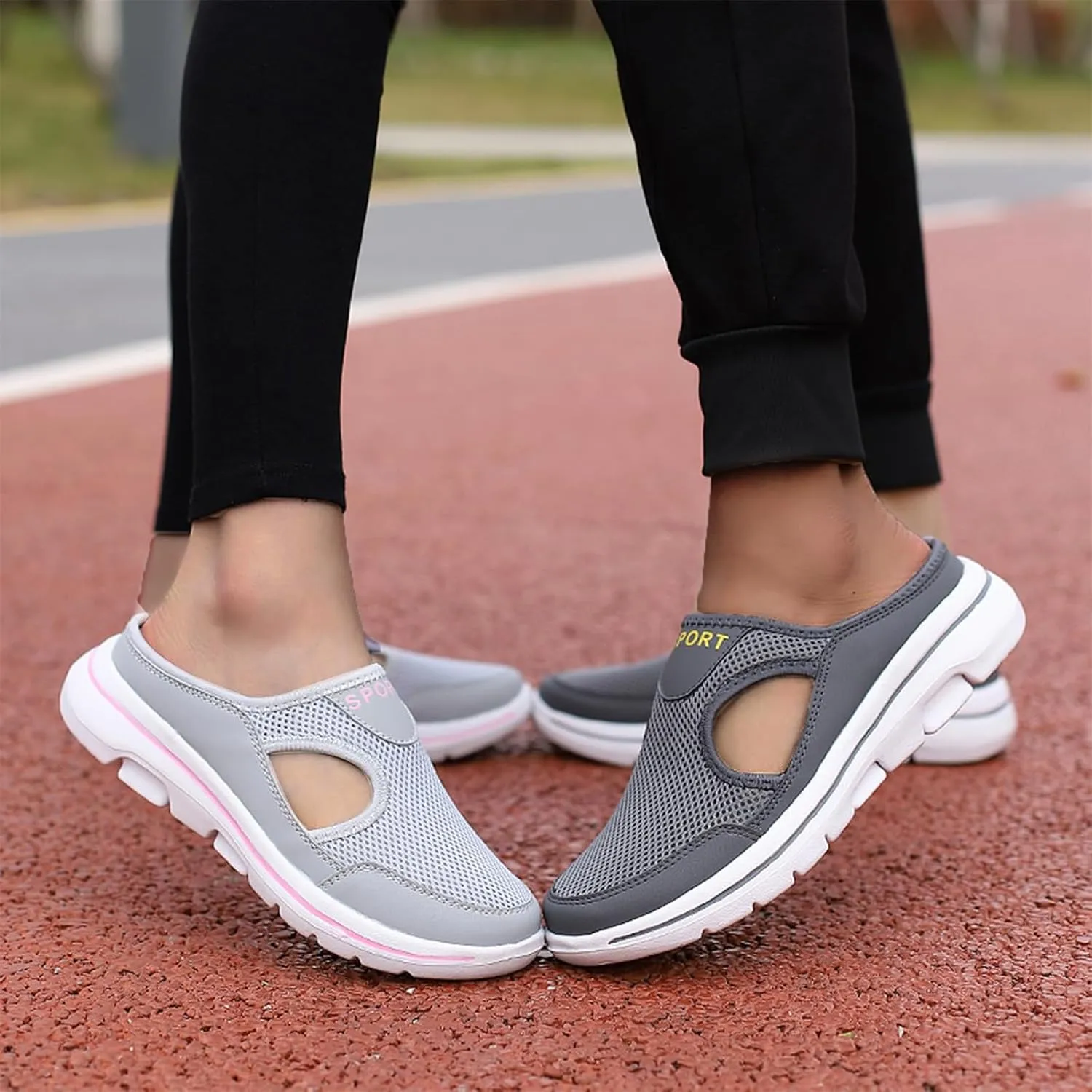 Orthopedic Sandals for Women Comfort Breathable Mesh Slippers Closed Toe Slides Sandal Lightweight Sport Shoes