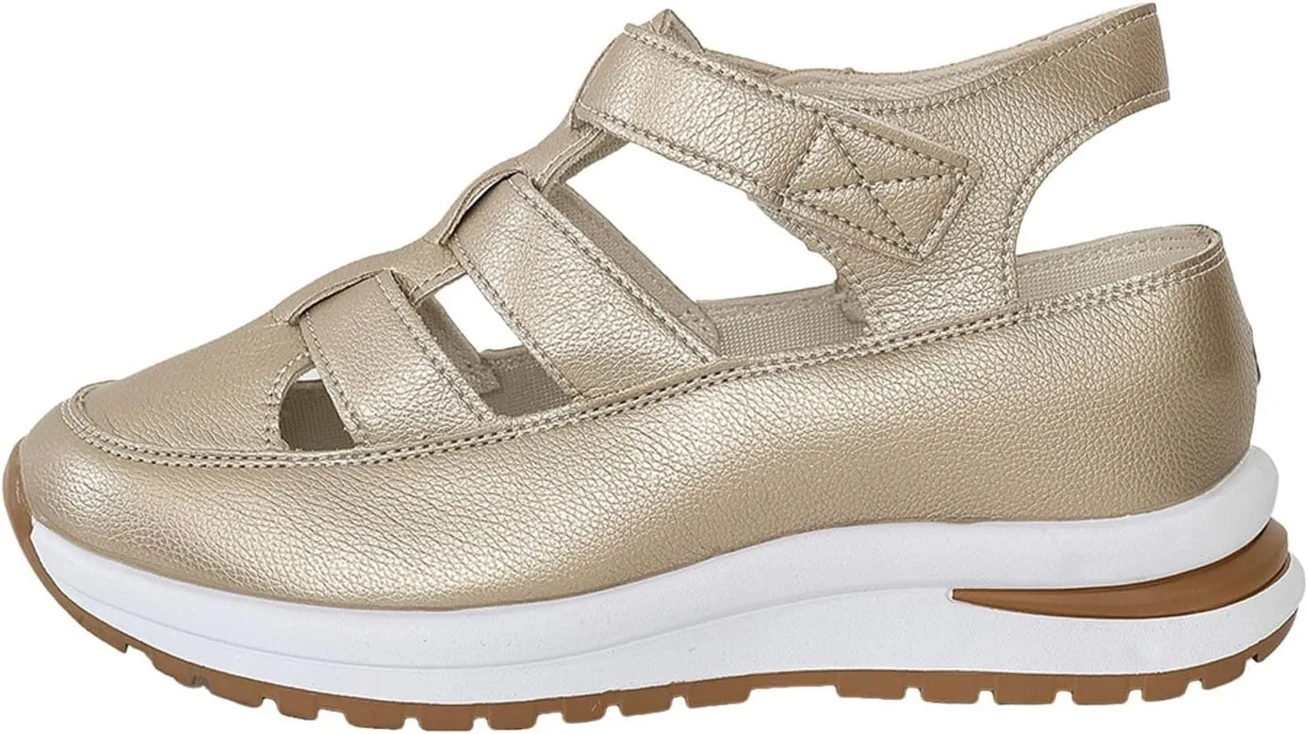 Orthopedic Shoes for Women 2025,Womens Summer Sandal Women's Closed Toe Hollow-Out Breathable Casual Sandals,Platform Shoes Outdoor Walking Sneakers for All Day Wear