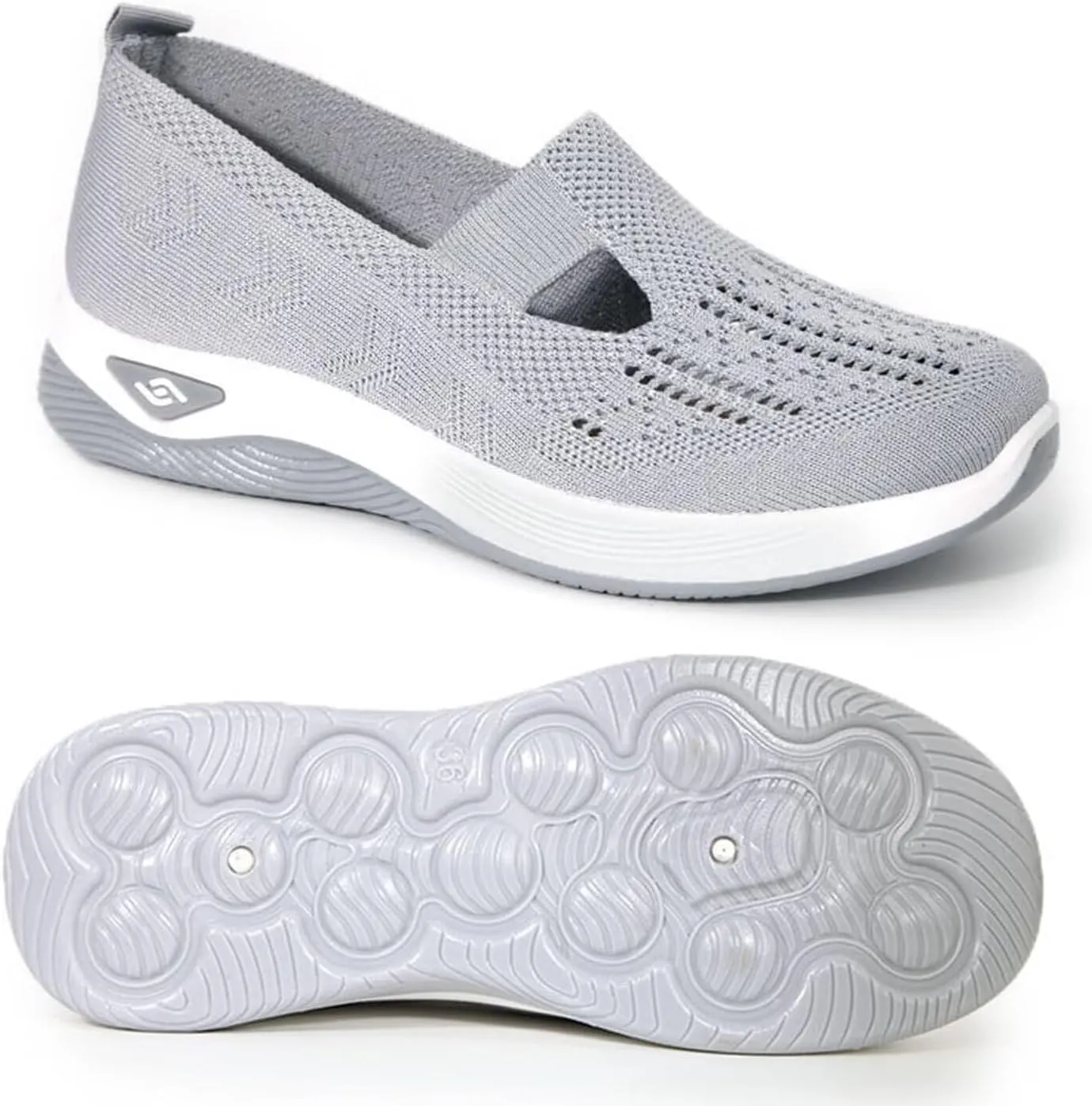 Orthopedic Walking Shoes for Women,2025 New Orthowalkway Womens Shoes,Woven Orthopedic Breathable Walking Sneaker Non-Slip Arch Support Slip on Shoes