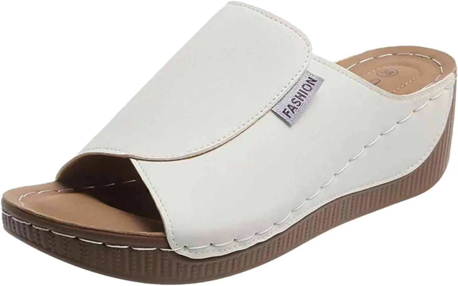 Orthopedic Wedge Sandals for Women 2025, Womens Summer Sandal Comfortable Orthotic Breathable Platform Slip On Walking Sandals Arch Support Open Toe Wide Casual Vacation Shoes Slippers