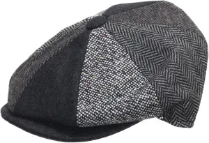 Overton Wool Polyester Flat Ivy Newsie Newsboy Cap