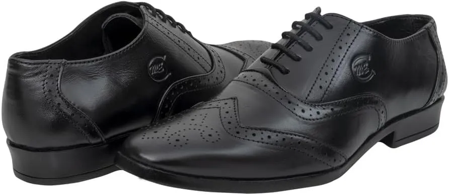 Oxford Shoes for Men Brogue Office Formal Shoes with Lace Handcrafted Luxurious & Comfortable Men's Oxfords