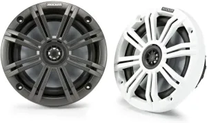 Pair Kicker 45KM654 6.5" 390w Marine Boat Speakers KM65 w/Charcoal White Grilles