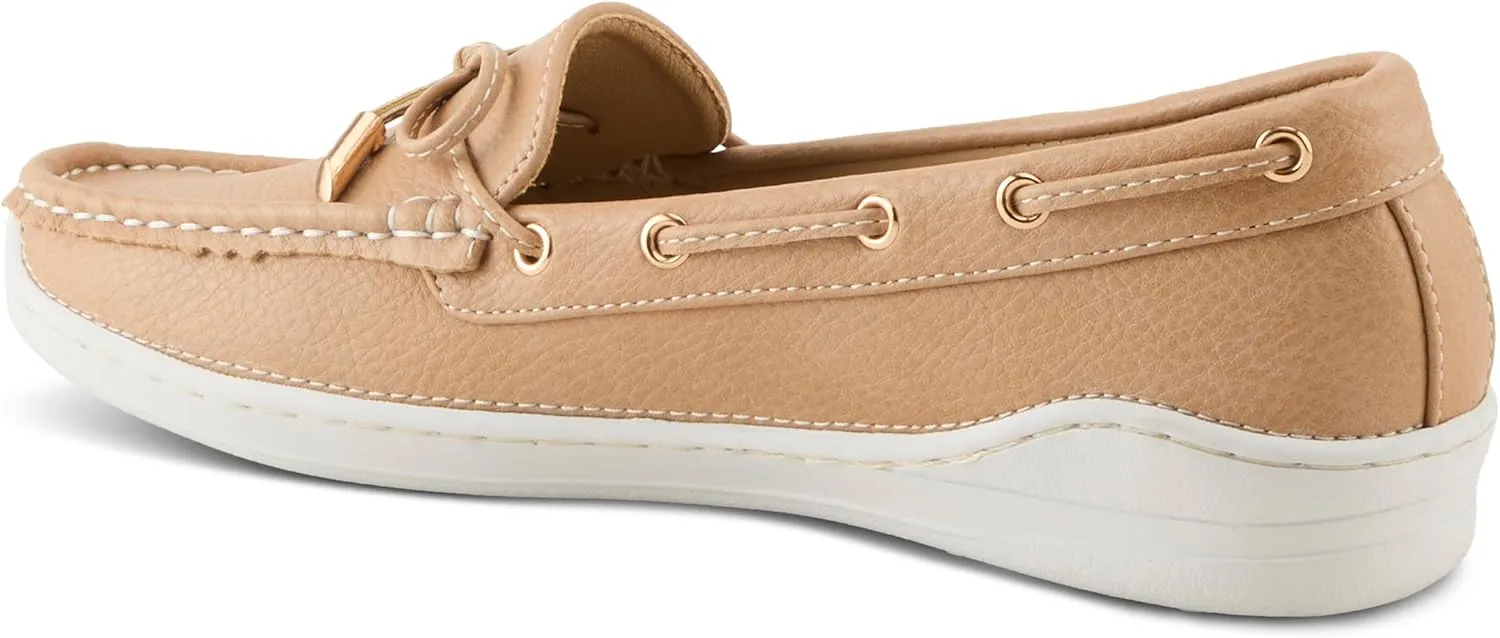 PATRIZIA Women's Wardell Slip-On Boat Shoes – Casual Elegance with Supportive Insole, Lightweight Design