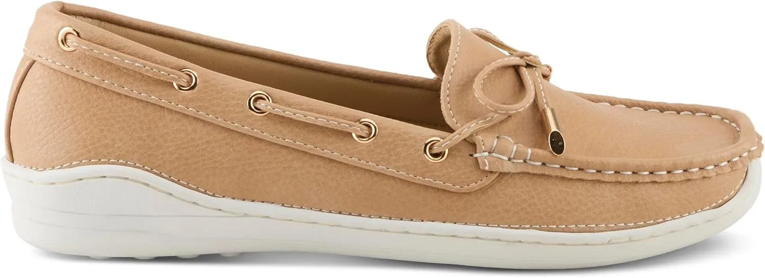 PATRIZIA Women's Wardell Slip-On Boat Shoes – Casual Elegance with Supportive Insole, Lightweight Design