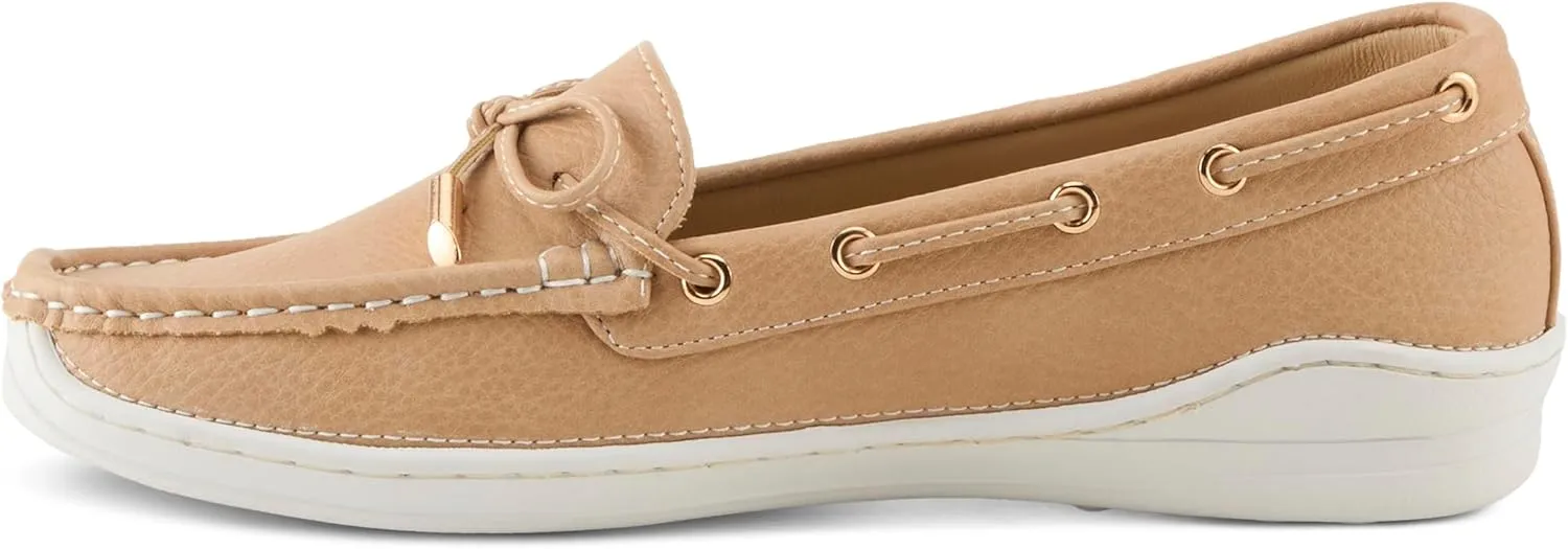 PATRIZIA Women's Wardell Slip-On Boat Shoes – Casual Elegance with Supportive Insole, Lightweight Design