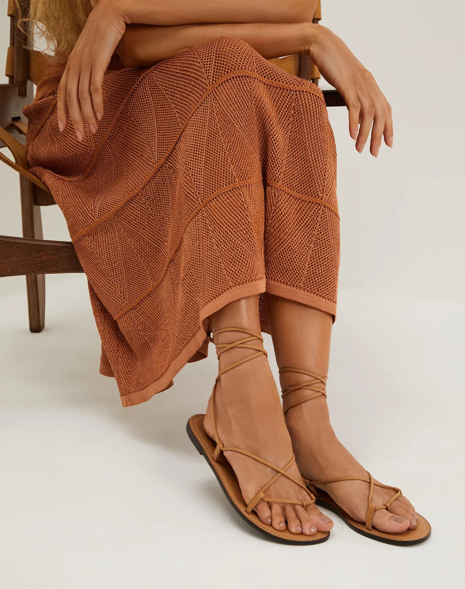 Perla Sandals - Caramel
