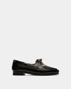 Plume Moccasin In Black Leather