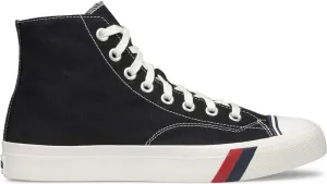 PRO-Keds Men's Royal Hi Lace Up Fashion Sneaker, Black Canvas, 3.5