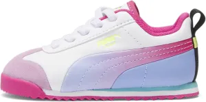 PUMA Unisex-Child Shoes Kids Roma Alternate Closure Sneaker, White-Intense Lavender Pink, 6 US Toddler