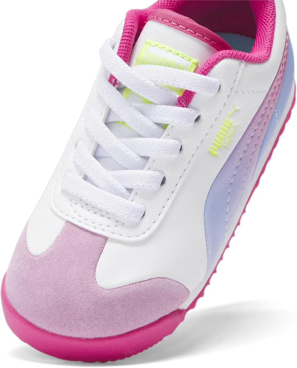PUMA Unisex-Child Shoes Kids Roma Alternate Closure Sneaker, White-Intense Lavender Pink, 6 US Toddler