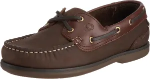 Quayside Unisex Clipper Boat Shoes, Brown (Oak/Chestnut), 8 US Women