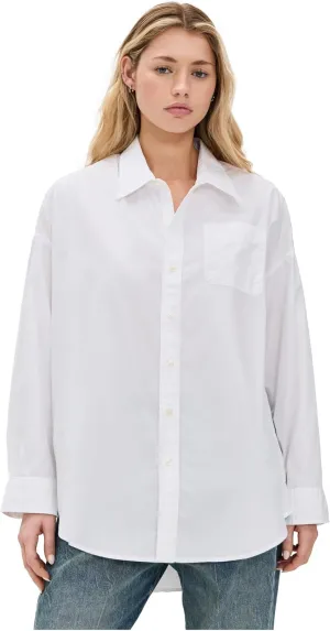 R13 Women's Drop Neck Oxford Shirt