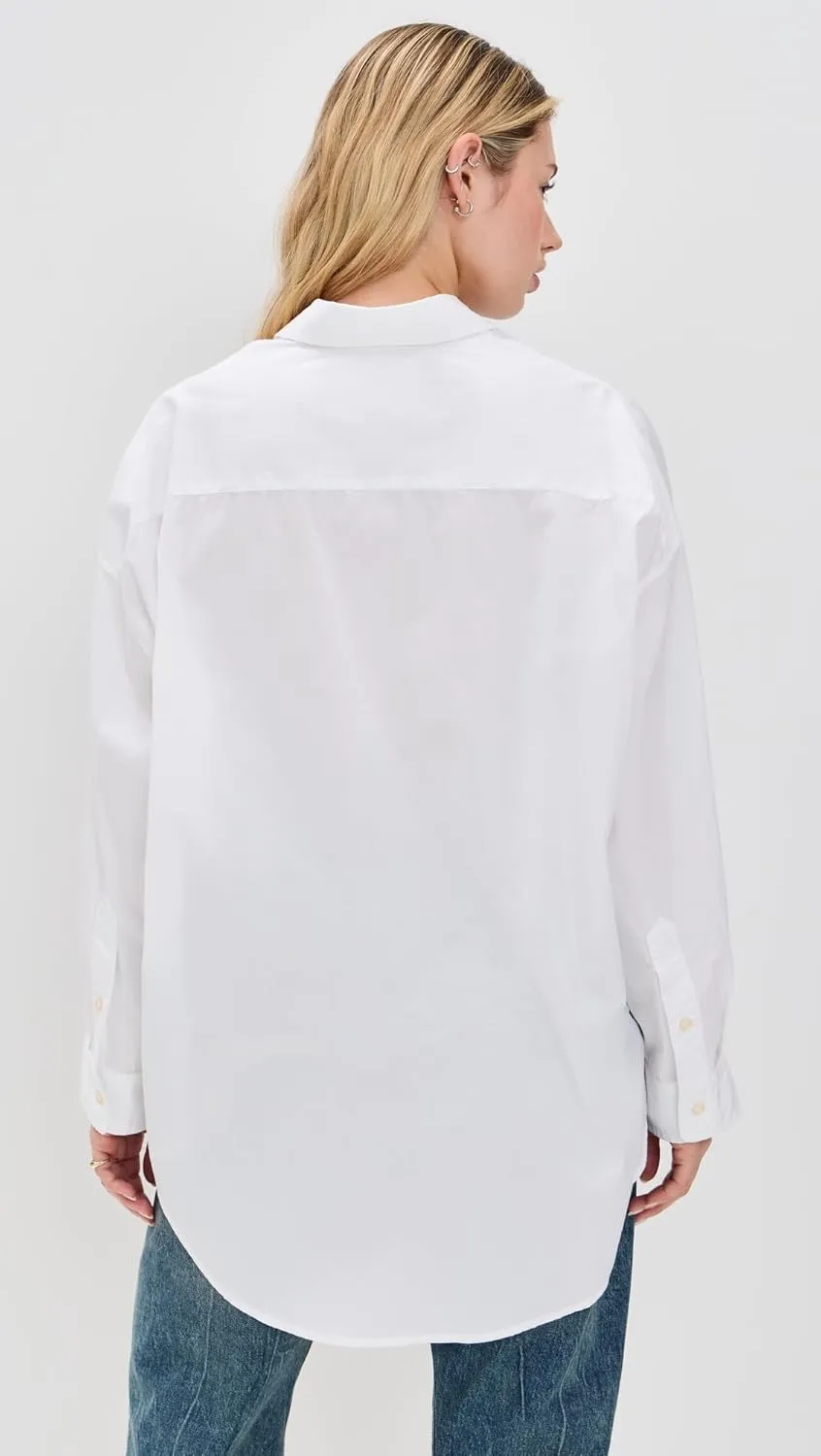 R13 Women's Drop Neck Oxford Shirt