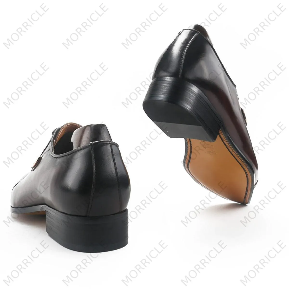 Reddish Brown Cap Toe Oxford Shoes