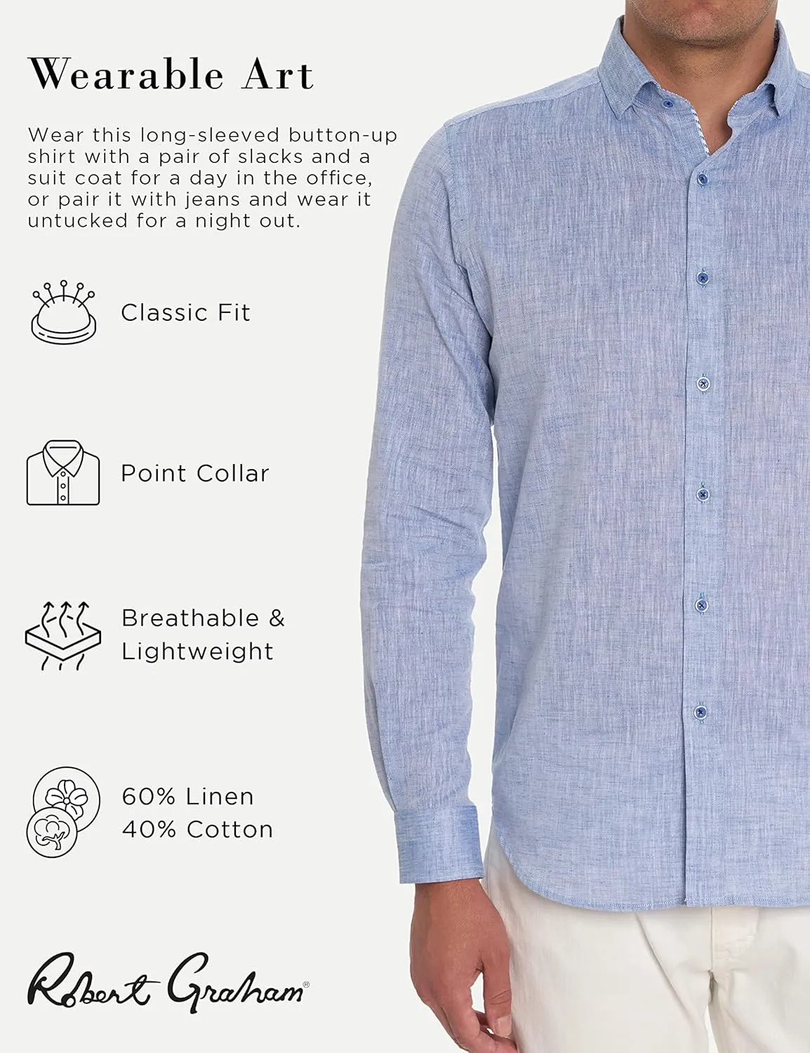 Robert Graham Men's Bennett Long-Sleeve Woven Shirt