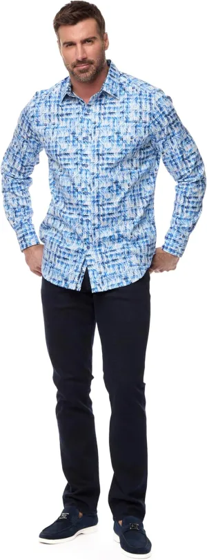 Robert Graham Men's Erasmus Long Sleeve Woven Button Down Shirt