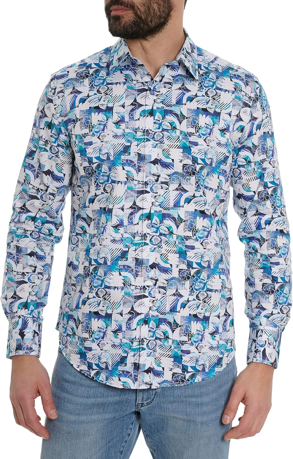 Robert Graham Men's Pavones Long Sleeve Woven Shirt