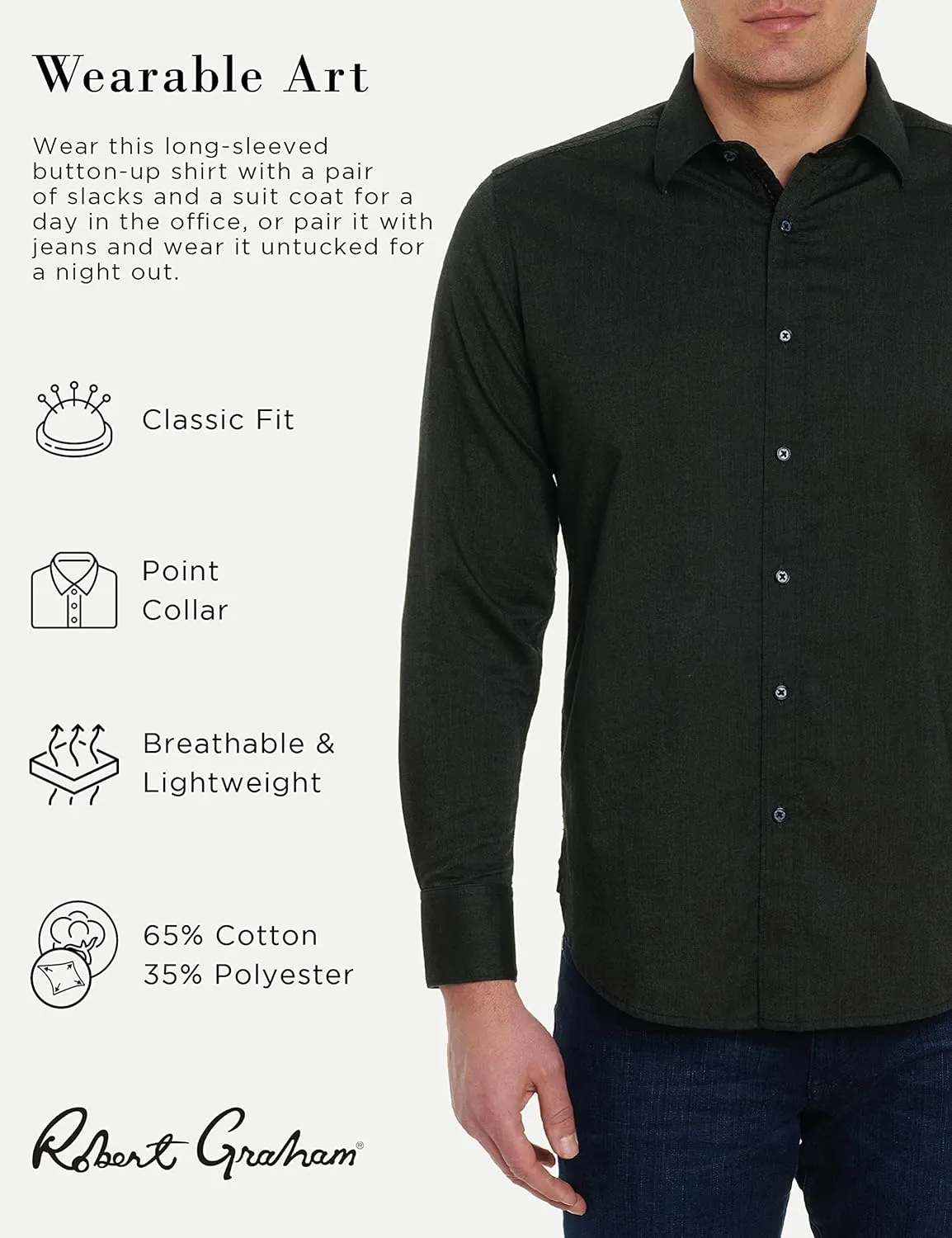 Robert Graham Men's Serpens Woven, Long-Sleeve Button-Down Shirt
