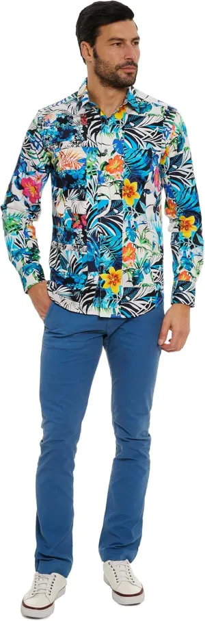 Robert Graham Men's Tahiti Long Sleeve Woven Shirt