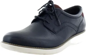 Rockport Men's Garett Plain Toe Oxford, New Dress Blues, 8 Wide