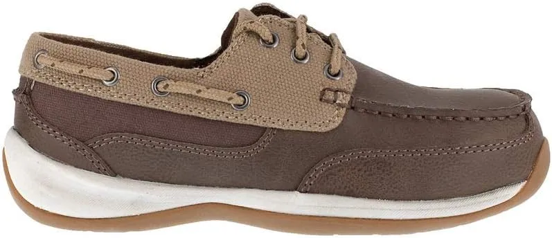 Rockport Men's Sailing Club Safety Toe Three Eye Tie Boat Shoe