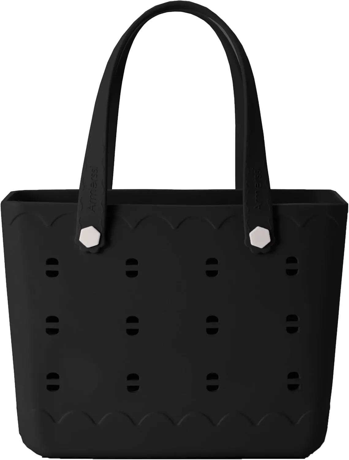 Rubber Beach Bag Waterproof Washable Tip-Proof Durable Tote Bag for Beach Boat Pool and Sports X Large Rubber Tote