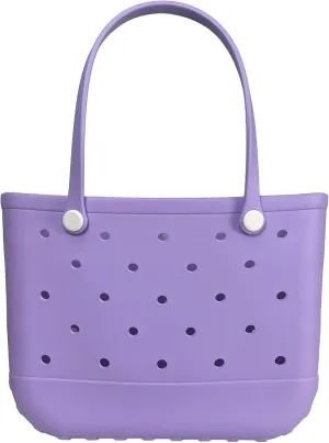 Rubber Beach Bag Waterproof Washable Tip-Proof Durable Tote Bag for Beach Pool Sports Modern Versatile Rubber Tote