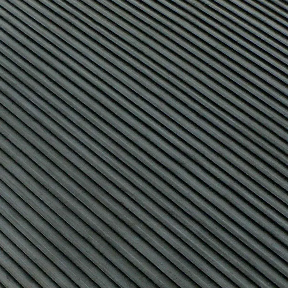 Rubber-Cal Ramp Cleat Non-Slip Outdoor Rubber Mats - 1/8" Thick x 3ft x 2ft Floor Mat
