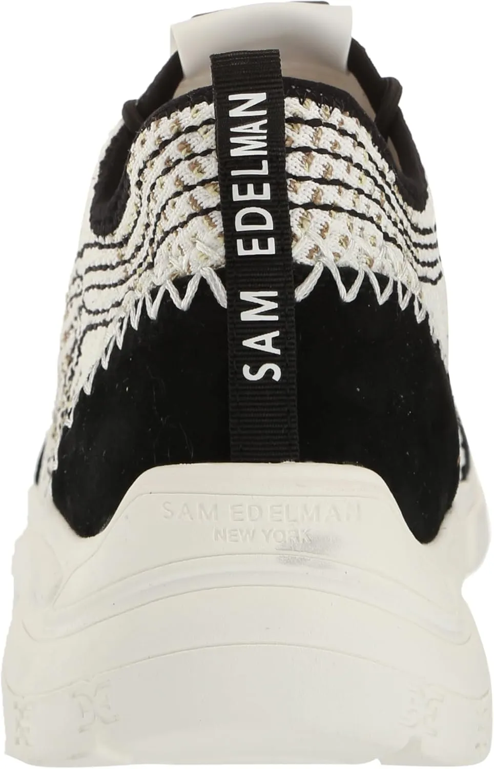 Sam Edelman Women's Chelsie Lace Up Knit Sneaker