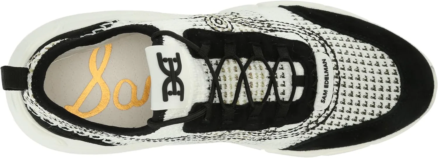 Sam Edelman Women's Chelsie Lace Up Knit Sneaker
