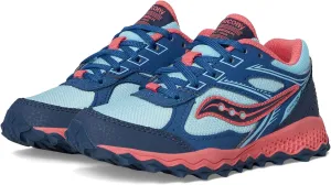 Saucony Cohesion TR14 LTT Trail Running Shoe (Little Big Kid) Sneaker, Aqua/Coral, 6 US Unisex