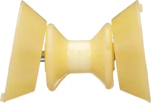 Seachoice Bow Roller w/Bells, 3 in., TPR, Gold, One Size, Yellow