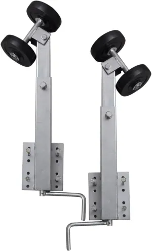 Set of 2 Boat Trailer Double Roller Bow Support, Max. Load Capacity: 551.2 lb, Height: 23.2"-33.1",-228