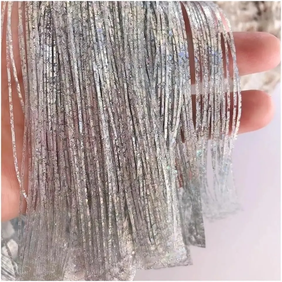 Silicone Spinnerbait Skirt 20pcs Fishing Lure Silicone Skirt Layers Multi-Strand Rubber Material Tackle Craft DIY Spinnerbait jig for Fishing Jigs