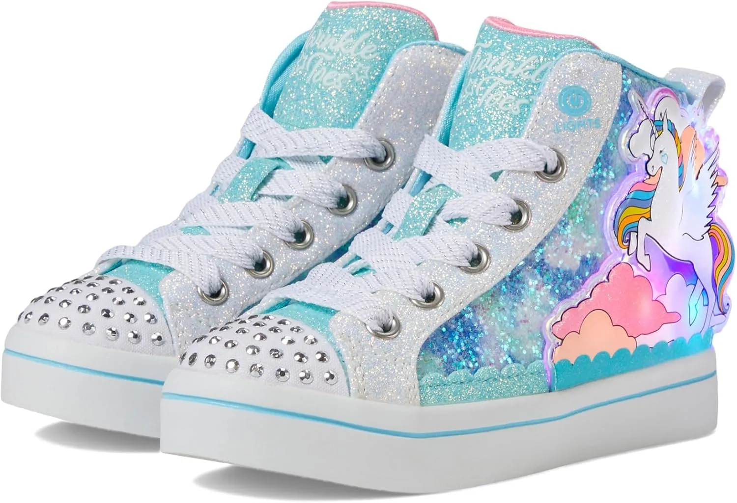 Skechers Girl's TWI-Lites 2.0-Enchanted Uni Sneaker