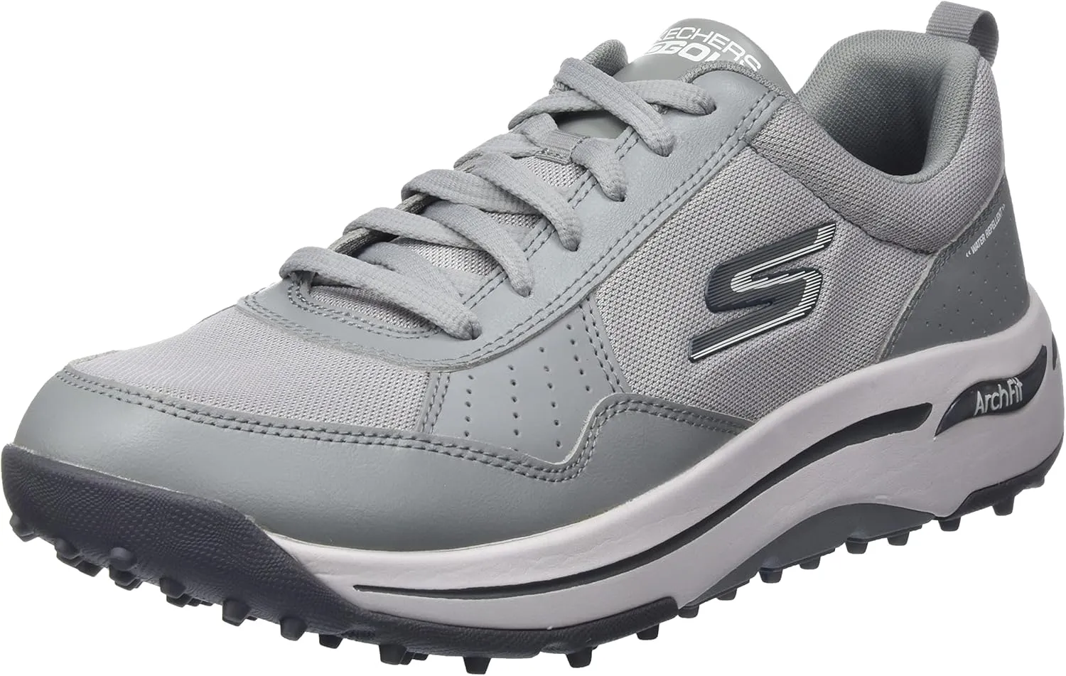 Skechers Men's Arch Fit Golf Shoe Sneaker, Gray, 9