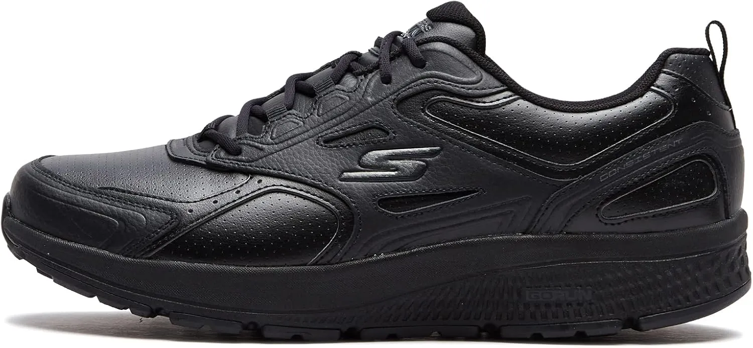SKECHERS Women's Go Run Consistent-Leather Cross-Training Tennis Shoe Sneaker with Air Cooled Foam