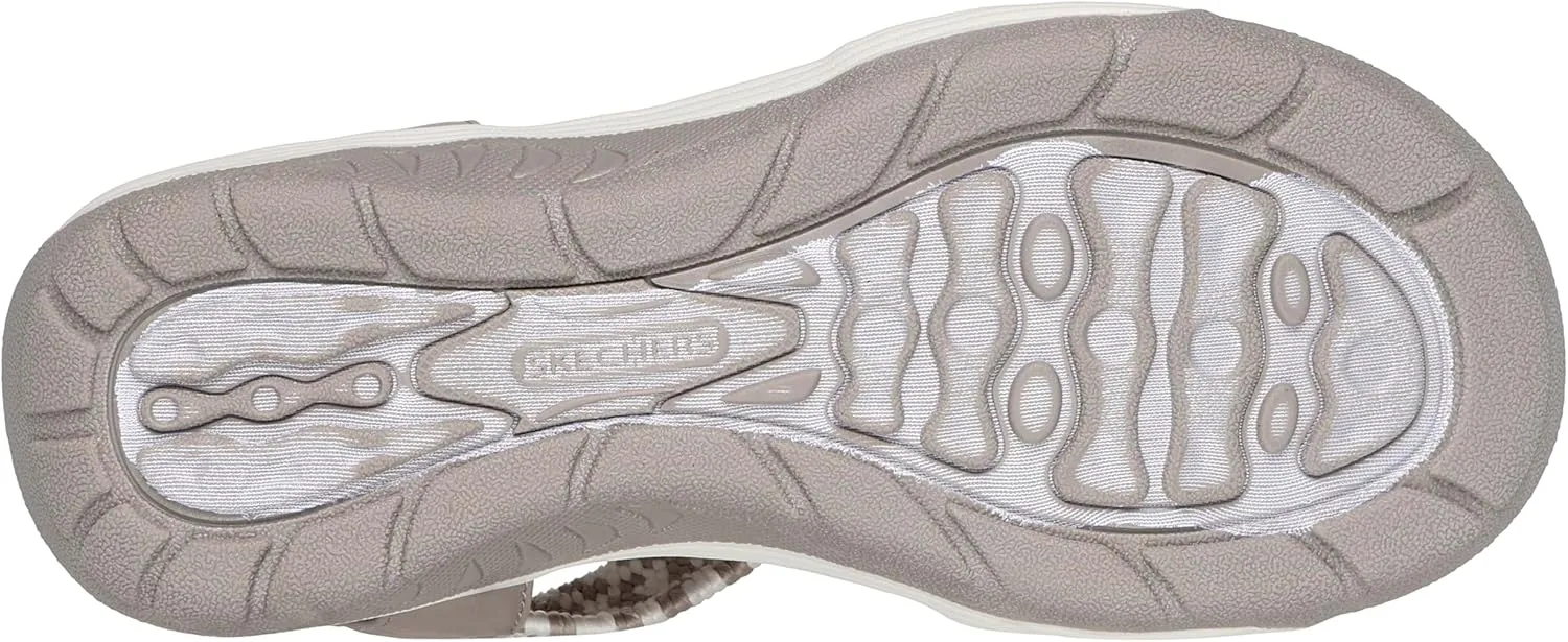 Skechers Women's Martha Stewart Reggae Cup-Coastal Trail Flat Sandal