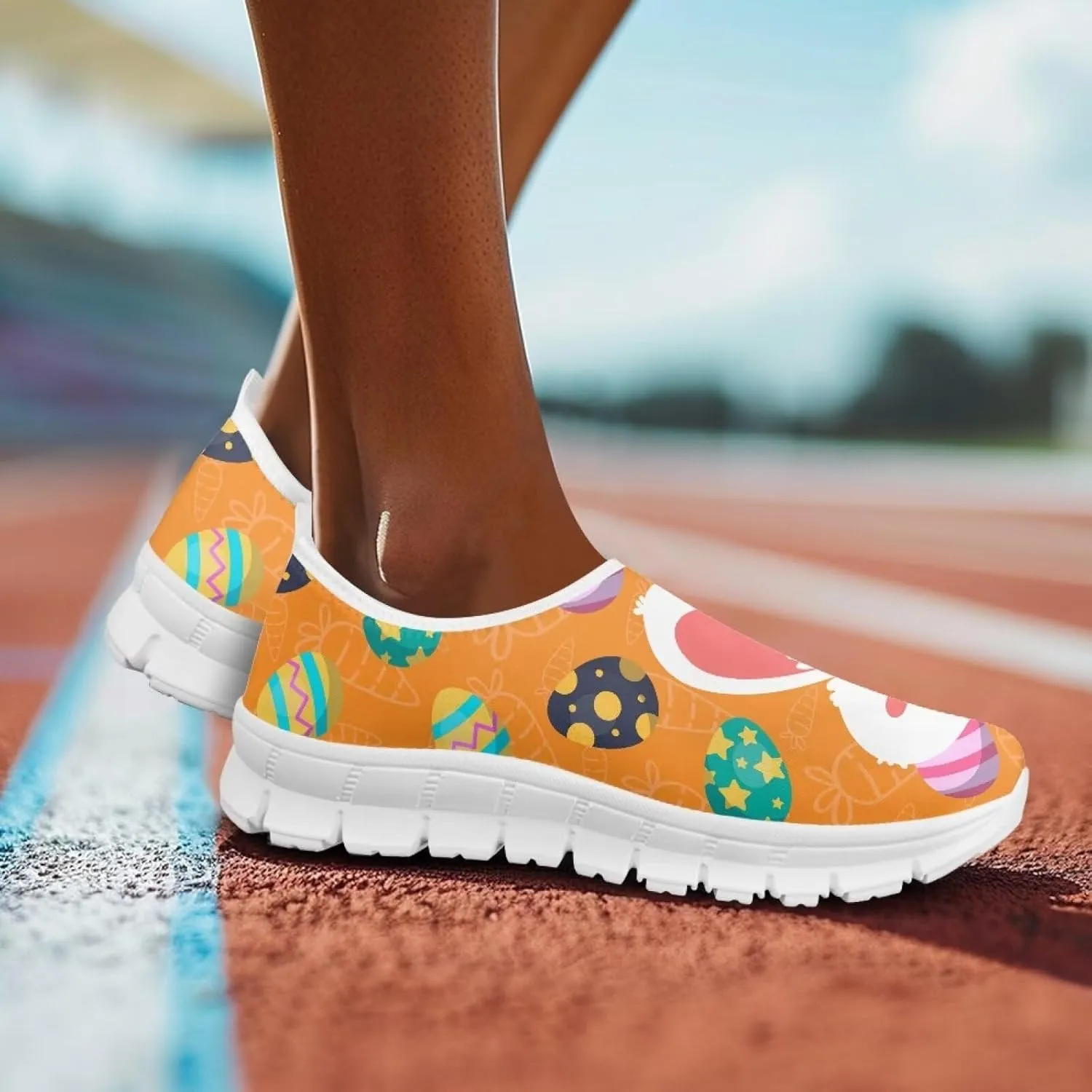 Slip On Walking Shoes for Women Casual Shoes Novelty Patterns Work Shoes