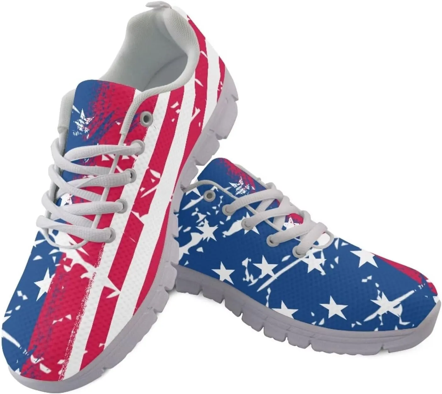 Sneakers for Women Light Lace-up Flats Sneakers Fashion Outdoor Walking Running Shoes