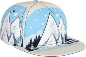 Snow-Capped Mountains Textile Prints Adult one Size fits All Baseball Cap, Classic Style for Both Men and Women