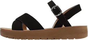 Soda Girls Strappy Flat Sandals Chester-2 shoes Black 1