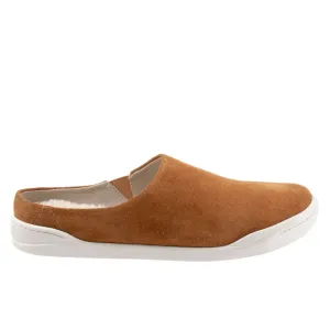 Softwalk Auburn S2151-258 Womens Brown Wide Leather Mule Flats Shoes