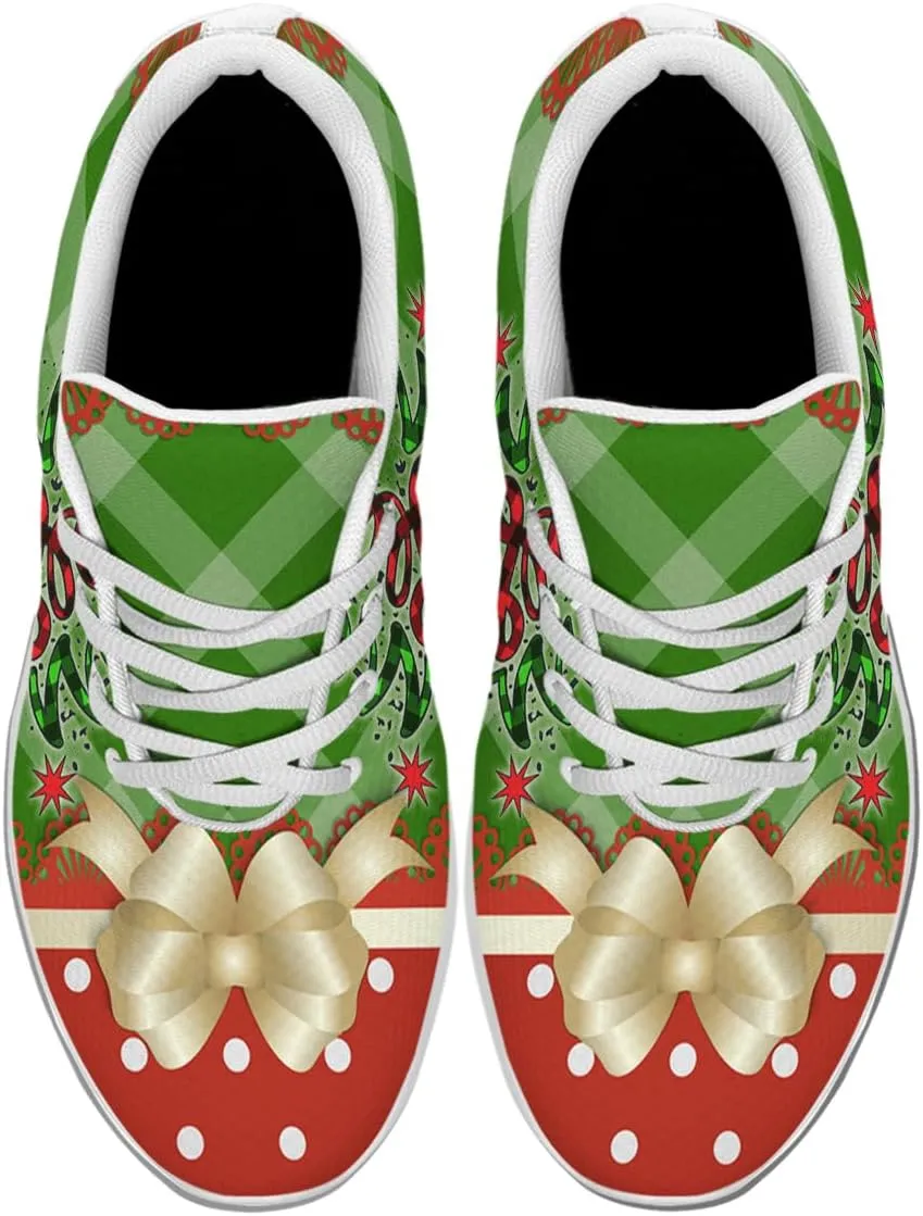 Sonzj-II Christmas Shoes Women Running Shoes Men Lightweight Walking Sneakers Mesh Athletic Sport Shoes