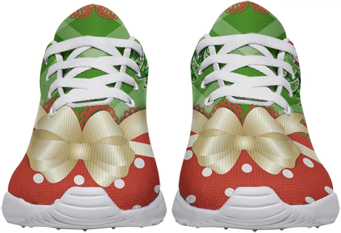 Sonzj-II Christmas Shoes Women Running Shoes Men Lightweight Walking Sneakers Mesh Athletic Sport Shoes