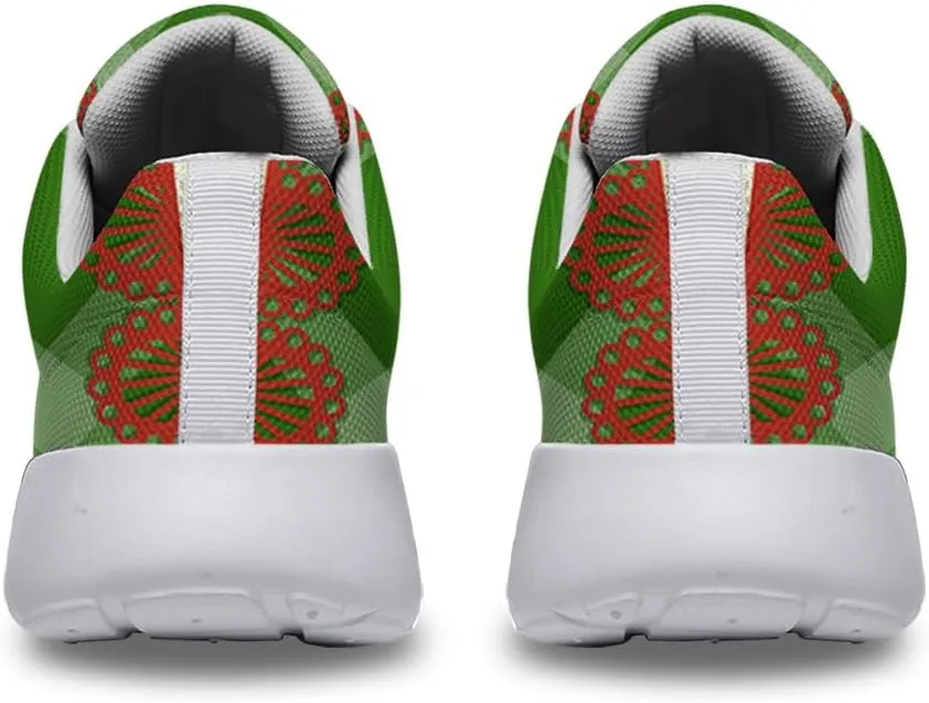 Sonzj-II Christmas Shoes Women Running Shoes Men Lightweight Walking Sneakers Mesh Athletic Sport Shoes