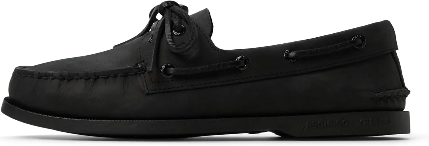 Sperry Men's Authentic Original 2-Eye Boat Shoe, Black, 11 Wide
